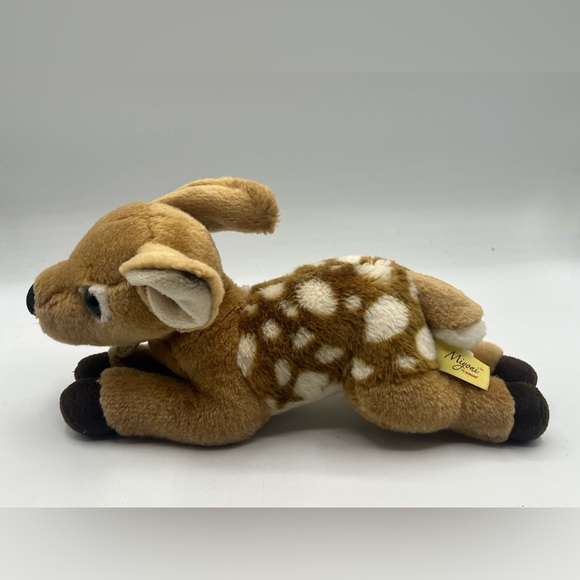 Miyoni Fawn Plush Realistic Baby Deer Stuffed Animal by Aurora 10" Lovey Plush - Picture 1 of 4